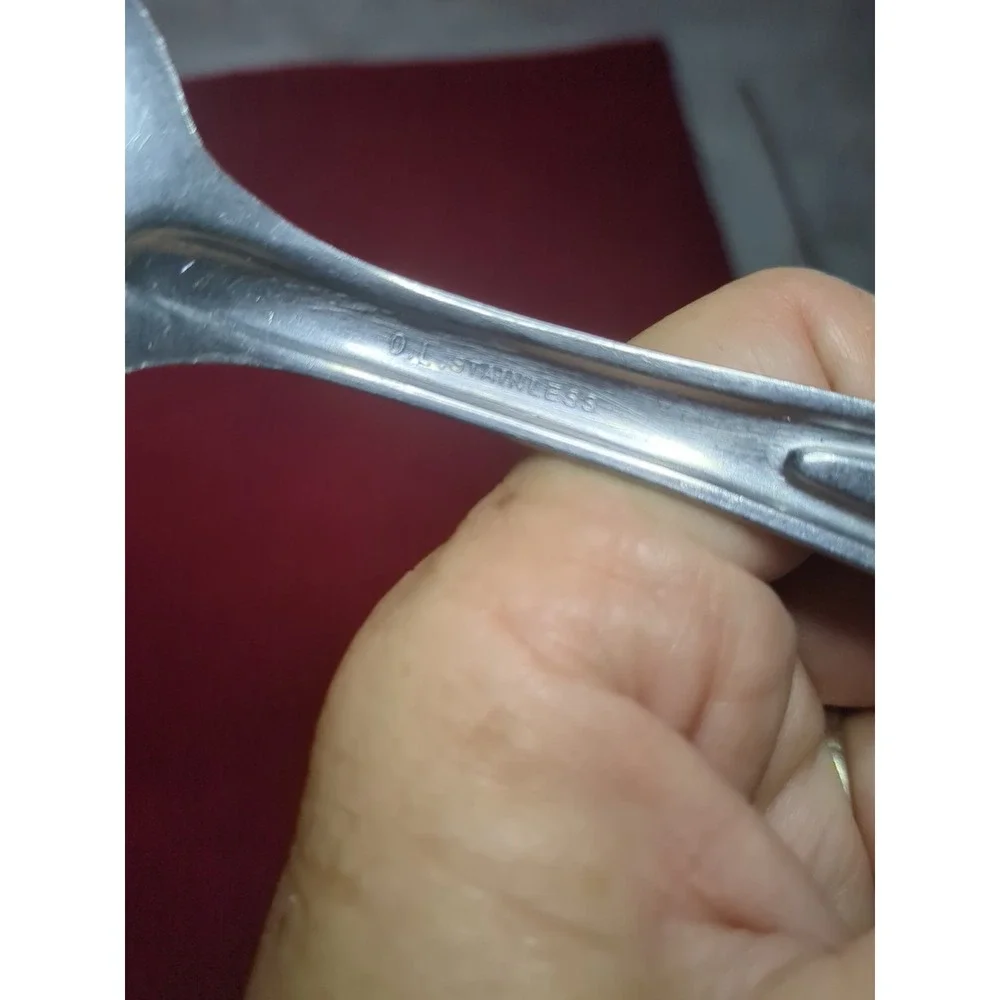 U.S. Military Army USMC Stainless Steel Mess Serving Table Spoon Silco Vintage